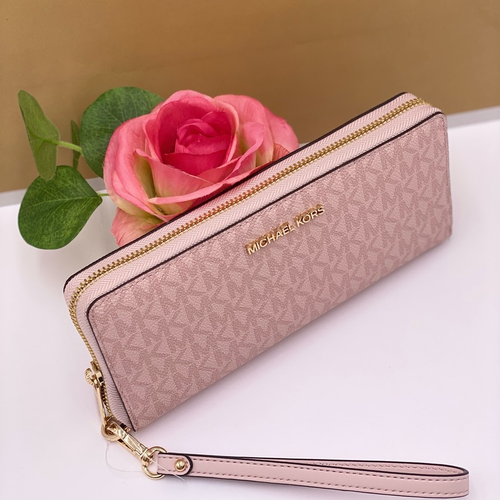 Michael Kors Large Continental Wallet Powder Blush Multi - Picture 5 of 12